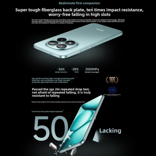 Xiaomi Redmi Note 15 Pro+ 5G, 16 Go + 512 Go, 6,83 pouces, Xiaomi HyperOS 2, Snapdragon 7s Gen 4 Octa Core, Réseau : 5G, NFC (Violet) SX469P1457-024